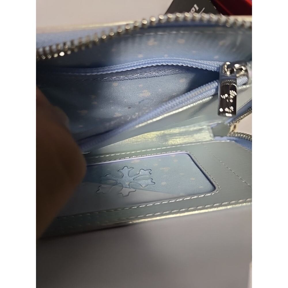 Loungefly Mickey & Friends Winter Wonderland Scene Zip Around Wallet - Picture 9 of 16